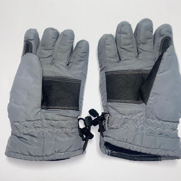 ABG Accessories Thinsulate Insulation 40 Grams Gray Black Winter Gloves Men's - Picture 3 of 6